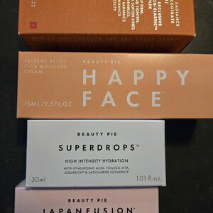 Beauty Pie bundle Youthbomb, Happy Face, Superdrops, Japanfusion NEW